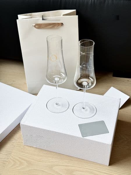 2026 Storewide Discounts Top Quality Designer Letter Logo Crystal Champagne With Fashion Glasses Luxury Red Wine Glass Set Wedding Anniversary Clearance Sale G
