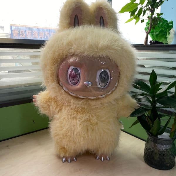 Bubble Mart Zimomo Archangel Leader Labubu Doll 58cm Yellow Pink Pulper Labubu Trendy Handmade Collection Festival Gifts