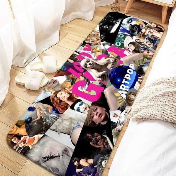 Singer Lady Gaga Door Mat Entrance Non-slip Doormat Washable Kitchen Carpet Living Room Hallway Rugs Bathroom Bath Door Mats L260519
