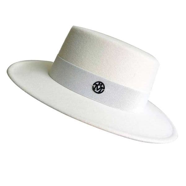 Flat-top French Fedora autumn and winter hat French flat hat classic Panama hat wedding hat wide-brimmed hat Gorras L260520