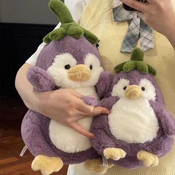 Internet-famous purple eggplant penguin plush toy doll large size sleeping pillow gift for boys and girlsL2605209KFT