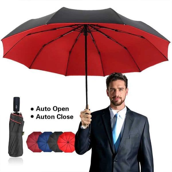 Windproof Double Layer Fully Automatic Resistant Umbrella C260520