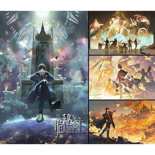 Lord of The Mysteries Frameless Canvas Poster High Definition Anime Style Peripheral for Fans Bedroom Living Room Wall Decor J260520