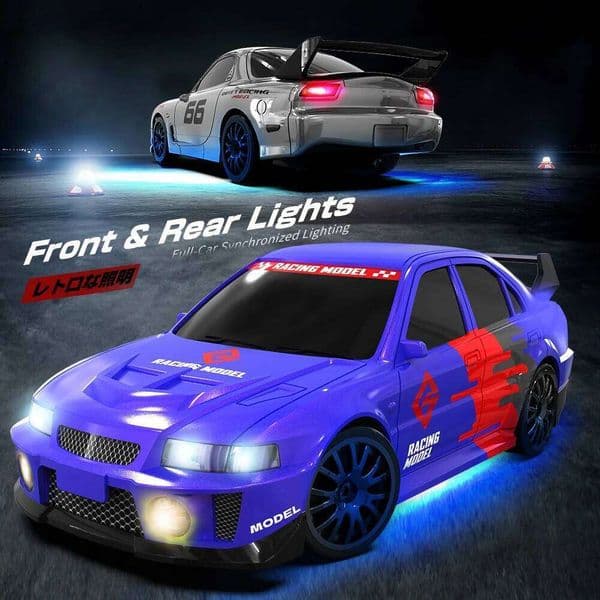 1:24 2.4G 4WD High-Speed RC Drift Racing Sport Toy Car with Extra Tires Kids Adult 26Y0520