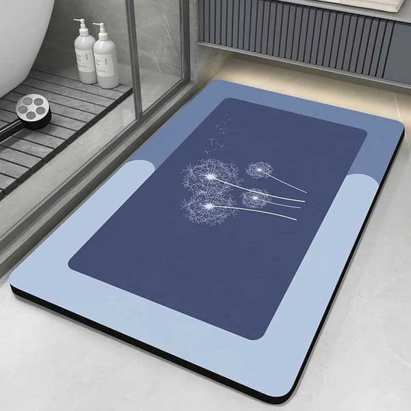 Diatomaceous Earth Bath Mat Bathroom Rug Absorbent Non-slip Floor Foot Mats Quick Dry Shower Carpet Toilet Pad Doormat Washable L260519