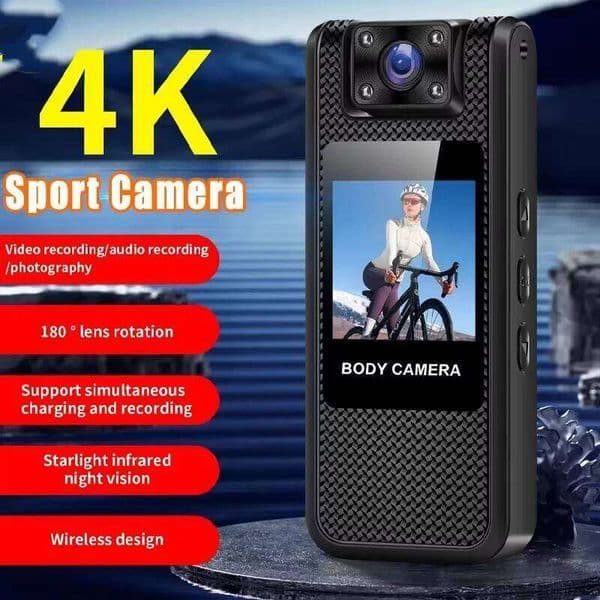 Smart Body Wifi 4K HD Infrared Night Vision Action Outdoor Back Clip Mini Recording Camera 26Y0520