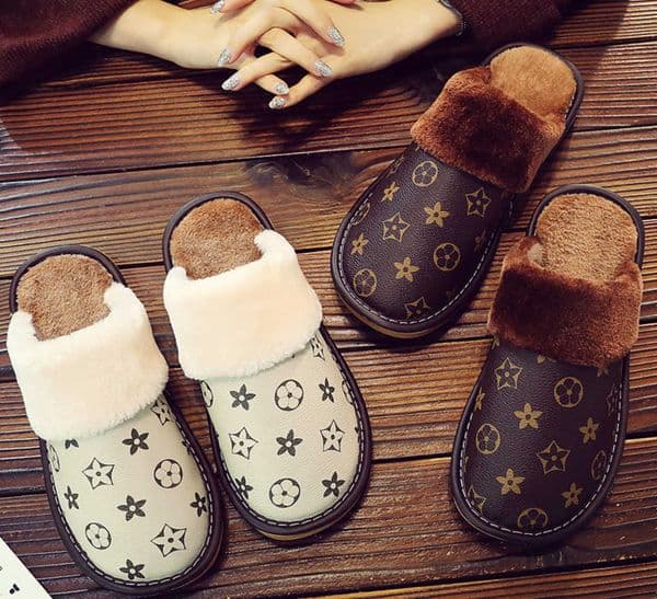 shipping Anti slip silent warm cotton slippers for winter mens and womens homes couples slippers for indoor use new S260519