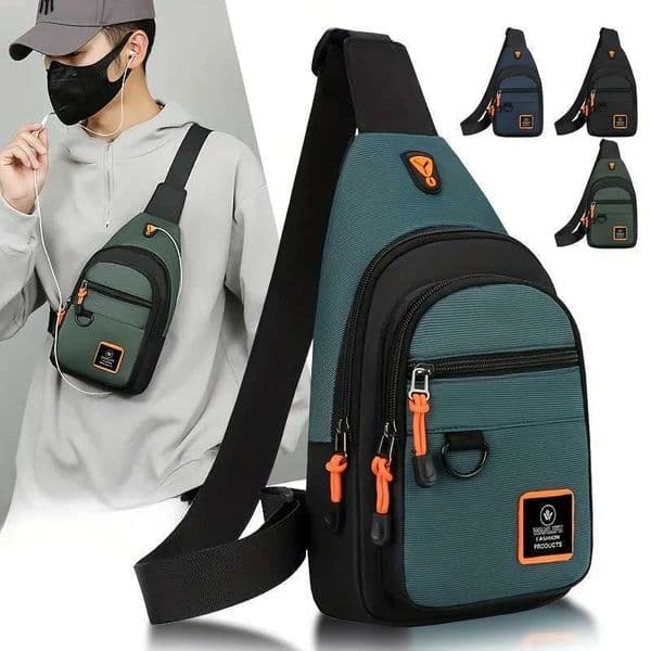 Mens leisure outdoor hiking bike shoulder bag waterproof sports crossbody bag travel backpack mens chest bag shoulder bag M260520