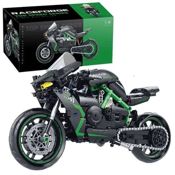 Classic City Racing Motorcycle Technical DIY Blocks Motorbike Model MOC Bricks Sets Birthday Gifts for Boys Adult Kids Toys 1:8 26L0520