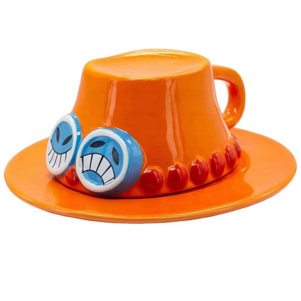 Creative Anime Coffee Cup and Saucer Cartoon Brothers hat Mug Upside Down Painted Home Breakfast Mug Milk Juice Water Cup H260520