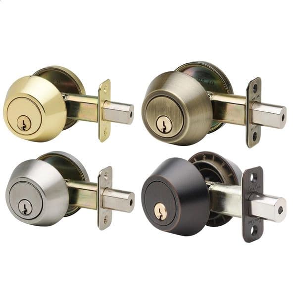 Copper Door Lock Cylinder Deadbolt Chrome Metal Dead Home Door Gate Single Cylinder Bolt Door Lock 260519