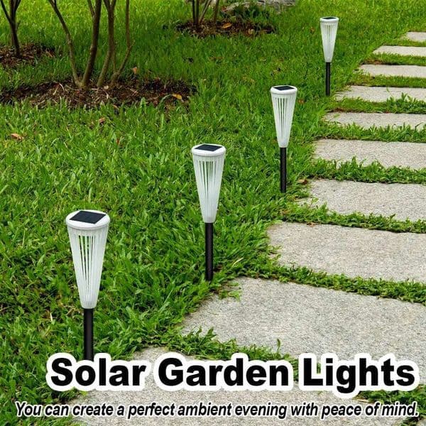 Solar Pathway Lights Dual Color Lamp For Yard Waterproof Lamps Outdoor Warm White Landscape Wireless Powered Lawn Driveway Power 26W0520