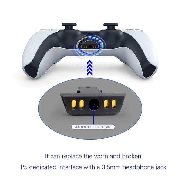 50pcs/lot For DualSense Headphone Port Jack Connector Charging Dock Audio Interface Repair Parts H260519