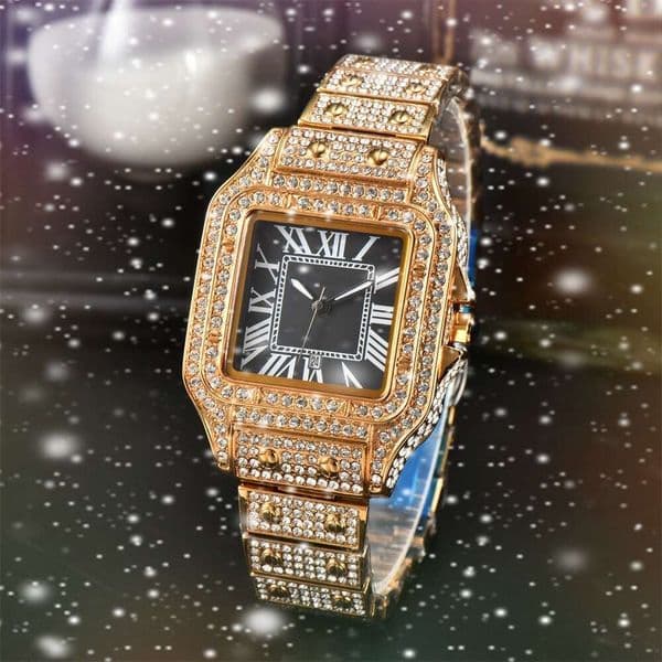 Moisanite Watch High-Quality Vvs1 Moissanite Iced Out Watch For Men & Women Moissanite Diamond Iced Out Designer Mens Watch Quality Automatic Movement Watches E22