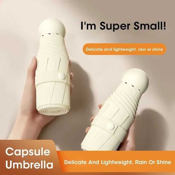 Portable Capsule Umbrella Mini Sun Umbrella Strong Waterproof Umbrella Foldable Travel Umbrella Sun and Rain Dual Use C260520