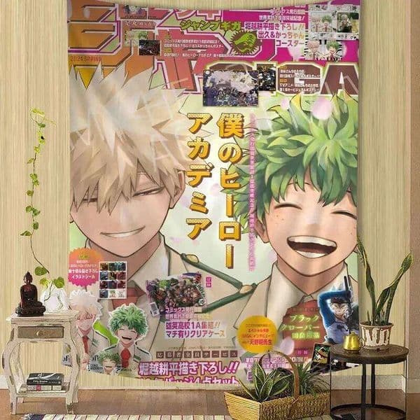VIKAMA My Hero Academia Anime Tapestry Cute Decorative Wall Hanging Perfect For Living Rooms, Bedrooms, And Home Decor 26W0519