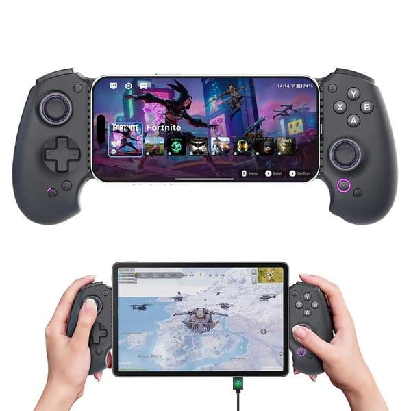 Full-Size Gaming Controller for iPhone 15/16/17 Android Tablets Type-C Gamepad with Hall Effect Joystick H260519