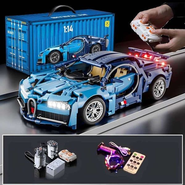 Building concept version, sports super racing car, building block brick model, speeding car toy, children's DIY gift 26L0520