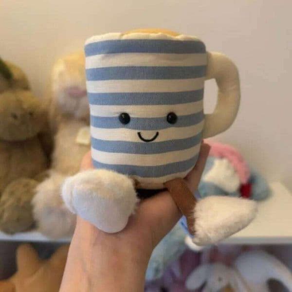 New Oatmeal Mug Cute Plush Toy Doll To Give Friend A Gift. 26L0520