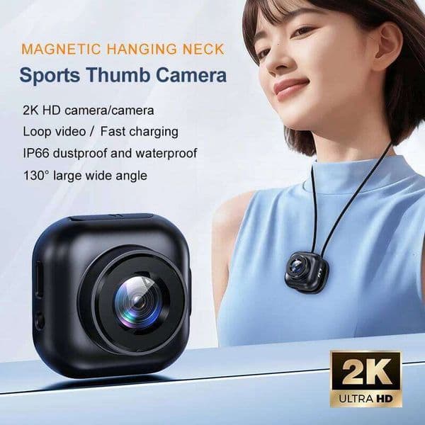 New 2K Portable HD Thumb Movement Recorder Artifact Recording Pocket Cycling Diving Pet Sports Camera 2026 26Y0520