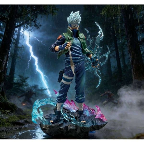 24cm Anime Hatake Kakashi Action Figures Pvc Desktop Ornamen Collection Statue Model Decoration Room Desk Toys 26W0520