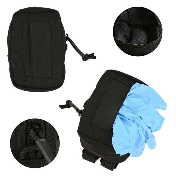 Sports Training Gloves Bag Disposable Glove Pouch Nylon Duty Belt Gloves Pouch EMT Bag Lightweight Outdoor Accessories Bag M260520