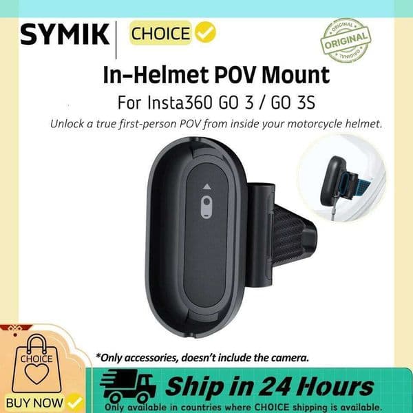 Insta360 3S In-Helmet POV Mount Clip Holder For Insta 360 GO 3 GO3S Motorcycle Helmet Accessories 26L0520