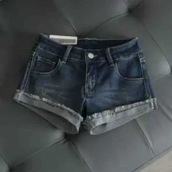 American Retro Hottie Denim Super Shorts Womens Low-waist Curled Pants Elastic Tight Hot Pants X260520