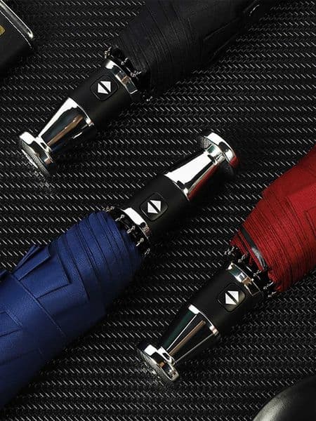 Mens Business Automatic Folding Umbrella Wind And Rain Resistant Dual Use Car Umbrella Creative Broken Window Design C260520