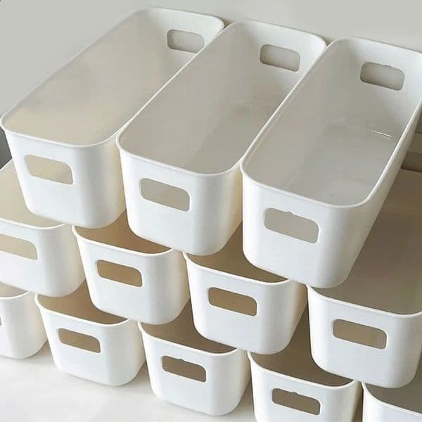 10pcs Multi Functional Storage Box Desktop Snacks Capacity Fruit Cosmetic Sundries Storage Drawer Coverless Kitchen OrganizerBin 260518