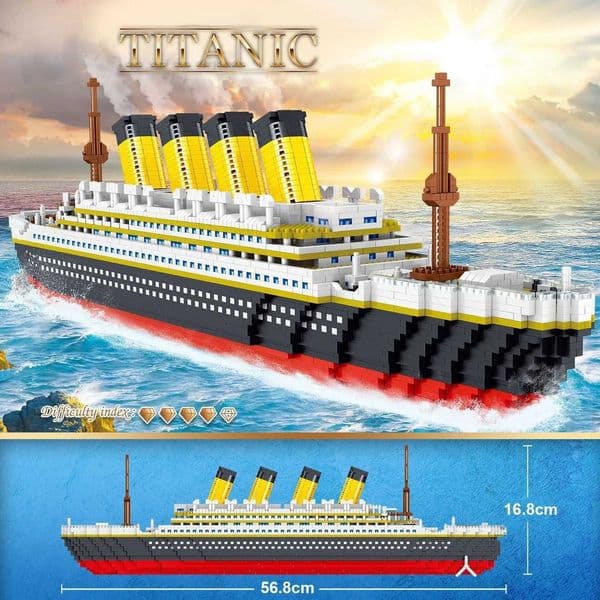 4000Pcs Titanic Model Cruise Ship Building Blocks MOC Boat Bricks Collection DIY Construction Toys for Children GiftJ260520