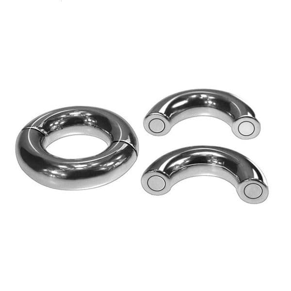2026 New Stainless Steel Magnetic Ball Stretcher adult toys Dia 30/33/40/45/50Mm Choose Metal Penis Cock Ring Delay Ejaculation Sex Toy For Men 003