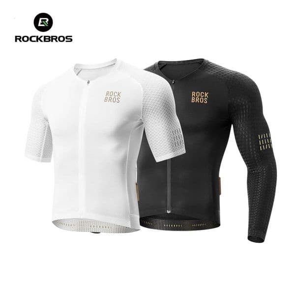 ROCKBROS Summer Cycling Jersey Short Sleeve Shirt Lightweight Reflective High Elastic Breathable Jersey Men MTB Cycling ClothingZHR260520