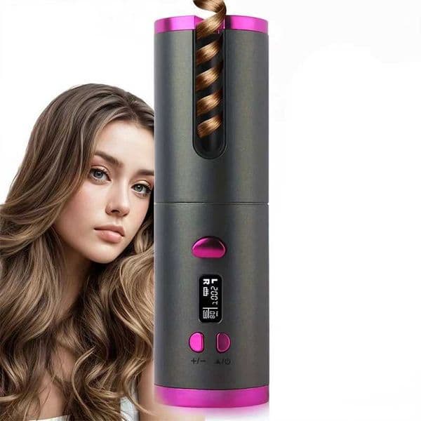 Professional Automatic Hair Curler with 6 Temperature Settings LCD Display Ceramic Barrel for Travel Home Salon Quality Styling T260520