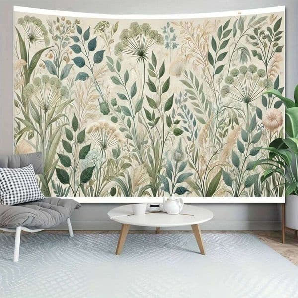 Extra-Large Pine Forest Tapestry Wall Background Tapestry, for Living Bedroom Office, Home Room Party Decor 26W0519