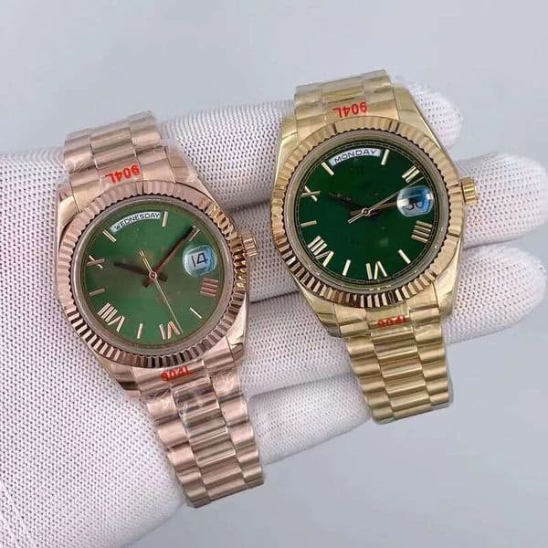 2025 New Version super u1 Mens Watch Designer Sapphire Crystal President Stainless Steel Waterproof Men Watches Automatic Mechanical Male Wristwatch Green dial