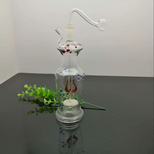 Color point sand core filter vase glass water bottle Glass bongs Oil Burner Glass Water Pipe Oil Rigs Smoking Rigs