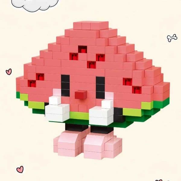 KNWE BUILT Fruit Model Micro Mini Building Block Toys-Perfect for Kids to Explore FruitsPuzzle ToyHoliday Gift for Kid M260520