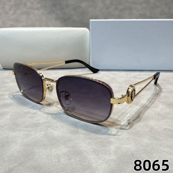 Newest Luxury Design Polarized Sunglasses For Women Men Fashion Classic Retro Ladies Outdoor Travel Sun Glasses Metal Oval Full Frame Random Box 8065