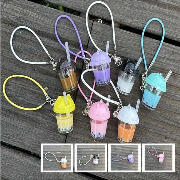 Suitable for 15-17cm doll cute simulation model pearl milk tea bag food pendant DIY plush doll accessories Z260520