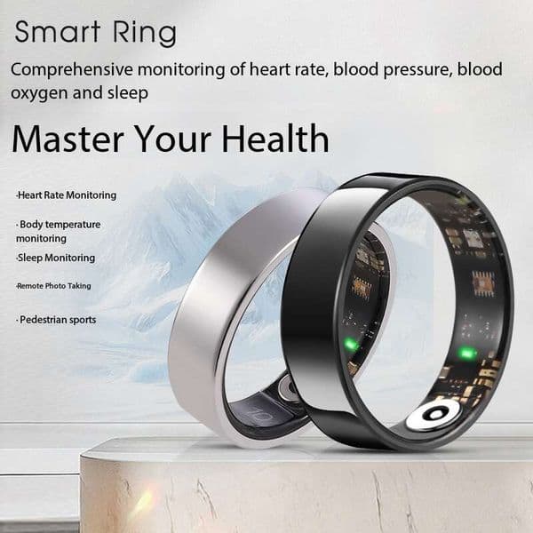 2026 New IF-R03 Cologne Perfume Smart Ring Bluetooth Connection Heart Rate Mood Blood Oxygen Sleep Monitoring Waterproof Sports Designer Finger Ring