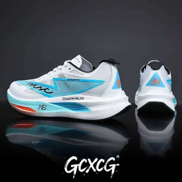 Men Running Shoes Carbon Board Speciality Marathon Sports Breathable Lightweight Women's Comfortable Nonskid Chunta Sneakers 26Y0520