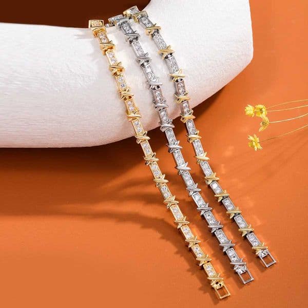 nice charm adjustable open Light luxury zircon bracelet female cold wind personality fashion punk bangle luxury hand jewelry Q260520