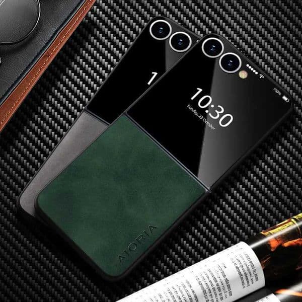 Leather Case For Samsug Galaxy Z Flip 7 Fe 6 5 4 3 funda fashion design durable phone cover for flip7 case coqueZHR260520