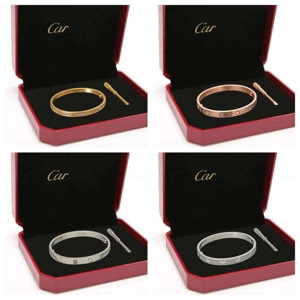 Bracelet designer bracelet luxury bracelets High Quality 18K Gold Love Screw Design Luxury Designer Jewelry Diamond Bangle Size 15-22 Bracelet bangles bracelets