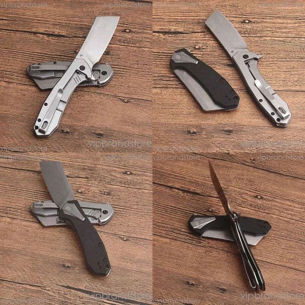 New 3455 Assisted Fast Open Flipper Folding Knife 8Cr13mov Stone fixed blade knife Wash Tanto Point Blade Black G10 + Steel Handle With Retail Box