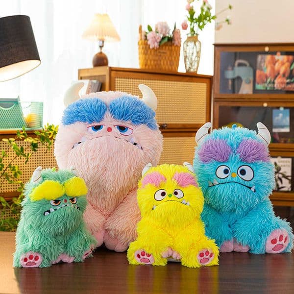 New ugly-cute long-haired monster plush toy adorable monster doll pillow popular online giftL260520D3HO