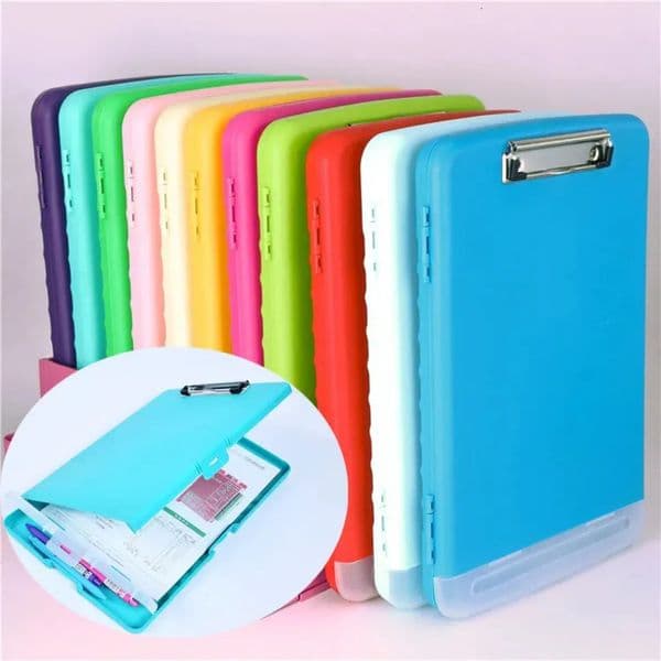 Bulk Office Supplies Luxury Designer Pen Wholesale File Folder Box Plastic A4 Document Storage Clipboard With Writing Pad - Lightweight Office Organizer schoo 16