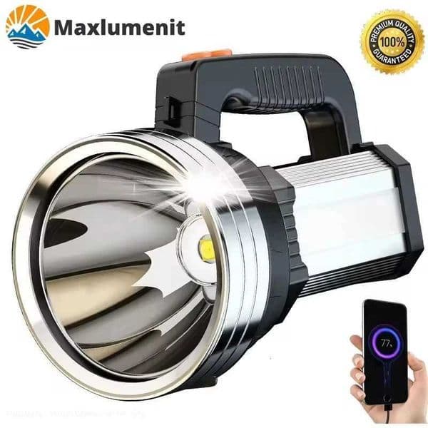 500000LM 1500M Long Range 100W Most Powerful LED Flashligh Portable Spotlights USB Recharge Searchlight Outdoor Tactical Torch L260520