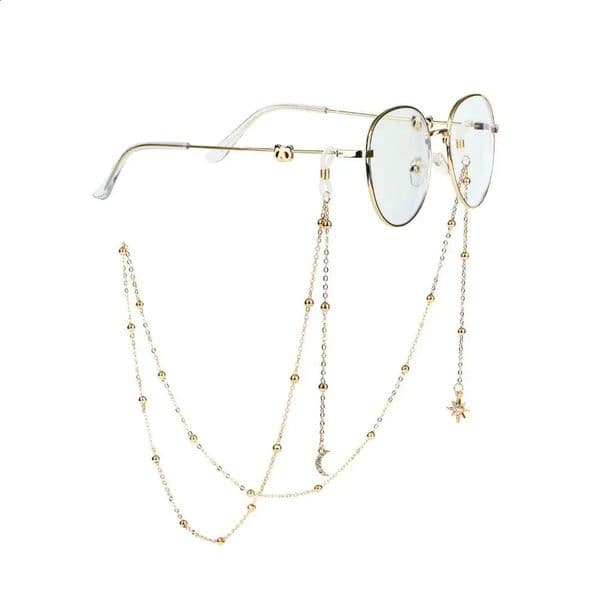 Fashion Women Eyeglass Chain Hollow Star Pearl Beaded Sunglasses Reading Glasses Lanyard Eyewear Holder Neck Strap Rope 260509